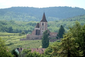 The fortified church in Hunawihr