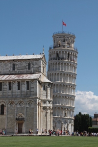 The leaning Tower of Pisa